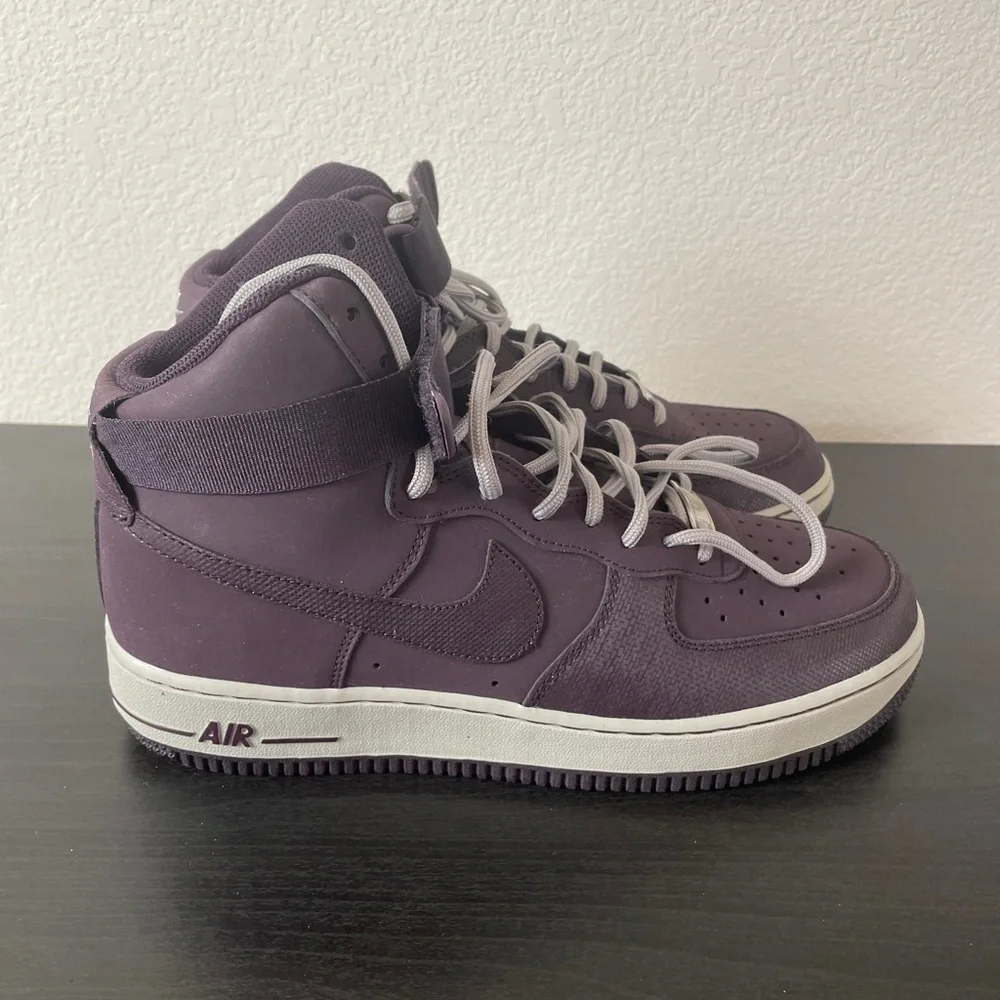 Nike Men’s Air Force 1 High 07 Port Wine Size 9 - Picture 4 of 11